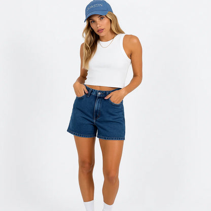 Zorina™ High-Rise Denim Shorts