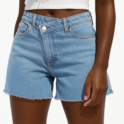 Zorina™ Crossover Denim Shorts