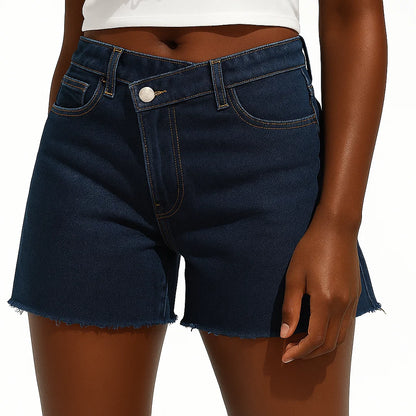 Zorina™ Crossover Denim Shorts