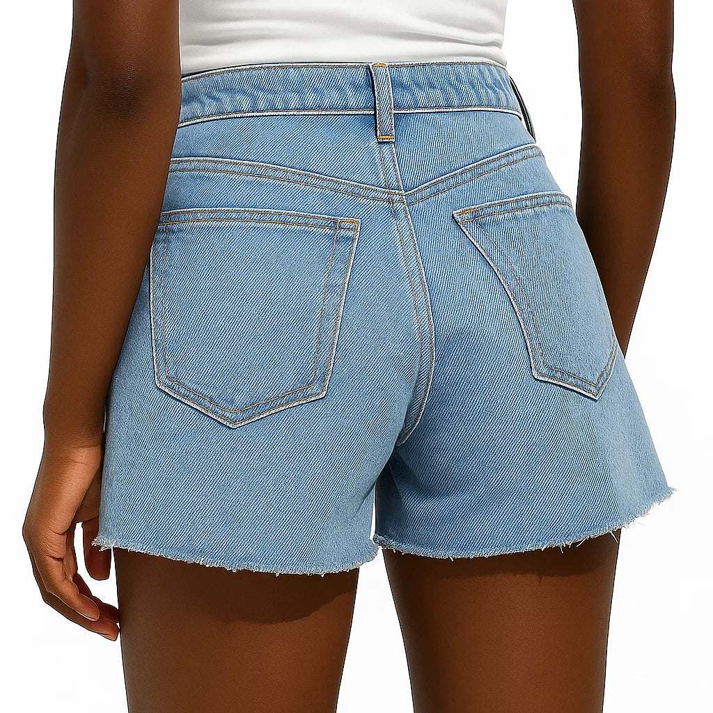 Zorina™ Crossover Denim Shorts